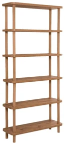 Knižnica v dekore borovice v prírodnej farbe 80x168,5 cm Step - Kalune Design