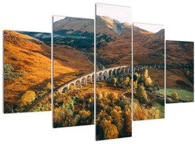 Obraz mosta v škótskom údolí (150x105 cm)