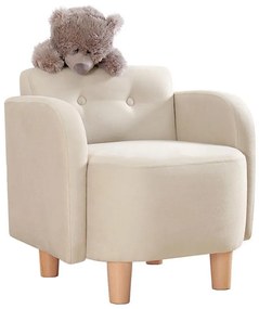 Detské kreslo DORY krémové