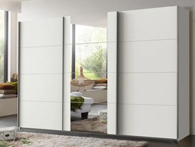 Šatníková skriňa Bern, šírka 313 cm/výška 208 cm, biela