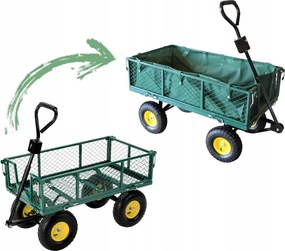 Garden Line ZÁHRADNÝ VOZÍK S DVOJITOU FUNKCIOU, ZELENÝ