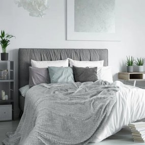 Jemná deka CINDY s reliéfnym vzorom - popol