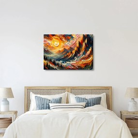 Obraz - Hory zalité slnkom (70x50 cm)