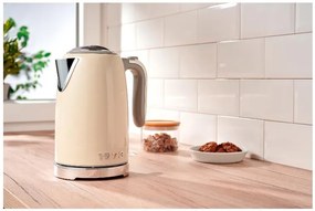 Silvercrest®  Rýchlovarná kanvica, 1,7 l + Hriankovač Retro 1973, krémová  (800010786)