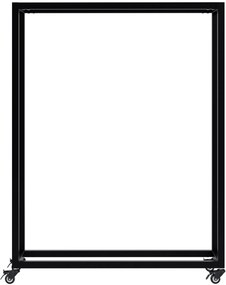 Stojan na drevo Hilta s kolieskami 25x80x100 cm - čierna