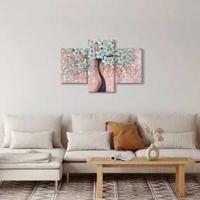 Obraz - Pastelovo modré kvety (90x60 cm)