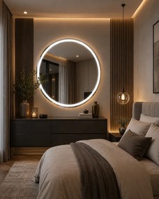 LED zrkadlo okrúhle 80 cm