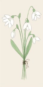 Ib Laursen Papierové servítky Snowdrops – 16 ks