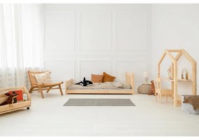 Detská posteľ z borovicového dreva v prírodnej farbe 140x200 cm CPN – Adeko
