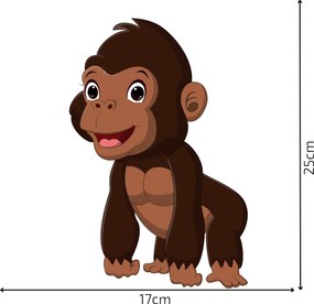 PIPPER. Kreslené zvieratká - textilná nálepka na stenu