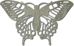 XLL 1100 X 647 mm Nočný motýľ  vyrezávaný z drevenej preglejky LEOPARTID: Prírodná preglejka - Topoľ  natural 3771-36967 PR0170 HEU- XLL 1100 X 647  MM