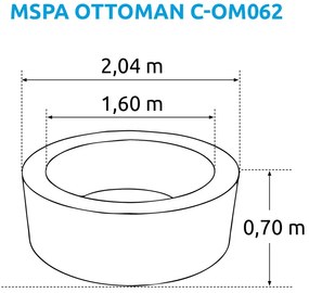 Mspa | Vírivý bazén MSPA Ottoman C-OM062 | 11400299