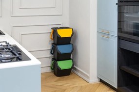 Sada 3 odpadkových košov FRIDA na triedený odpad 3 x 25 l