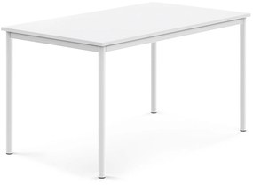 Stôl BORÅS, 1400x800x720 mm, laminát - biela, biela