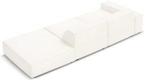 Béžová rohová pohovka z textílie bouclé (pravý roh) Jodie – Micadoni Home