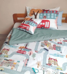 Áčko a.s. Ružomberok Obliečky s detským motívom AUTOBUS Šalvia