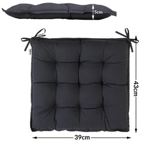 InternetovaZahrada 6 x poduška Cozy - antracit