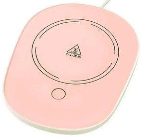 Sada keramického hrnčeka s elektrickým ohrievačom Lucky v darčekovom balení - pink