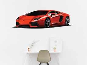 Lamborghini Aventador textilní prelepiteľná nálepka na stenu 50 × 16 cm