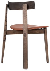 Hnedé/koňakovohnedé jedálenské stoličky v súprave 2 ks z dubového dreva Nora – Gazzda