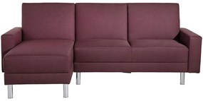 XXXLutz ROZKLADACIA ROHOVÁ POHOVKA, textil, tmavočervená Max Winzer - Sedačky - 001775002209