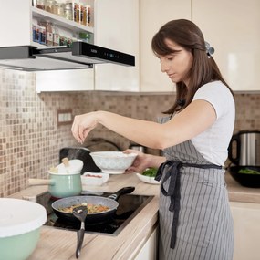 Klarstein Mariana Neo 60, plochý digestor, 60 cm, 640 m³/h, odsávanie vzduchu, LED