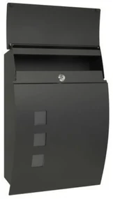 Poštová schránka BK 931, s okienkami, čierna