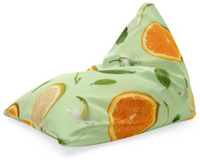 Sablio Sedací vak Citrus a kvet: 150x80 cm