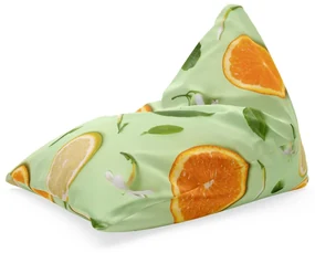 Sablio Sedací vak Citrus a kvet: 150x80 cm