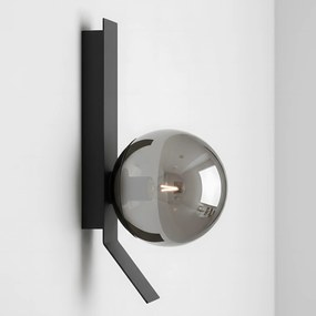 Toolight Toolight, nástenné svietidlo s dymovým sklom, 1xE27, APP1757-1W, čierna, OSW-04318