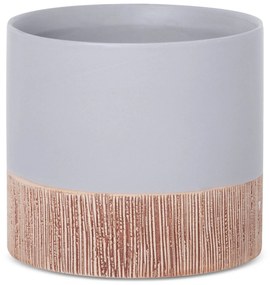 KERAMICKÝ KVETINÁČ (FI) 13X11 CM SIVÁ