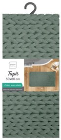 Zelená kúpeľňová predložka 50x80 cm Ariel – douceur d'intérieur