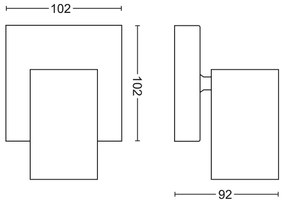 Philips 50591/30/PN - Bodové svietidlo MYLIVING KOSIPO 1xGU10/5,5W/230V