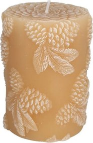 Jesenná sviečka Pinecone v svetlej hnedej farbe 9 cm