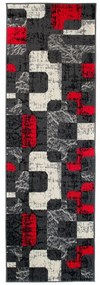 Kusový koberec PP Jona šedý atyp 100x300cm