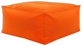 Taburetka oranžová kocka ekokoža