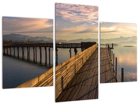Obraz - Na brehu jazera Obersee (90x60 cm)