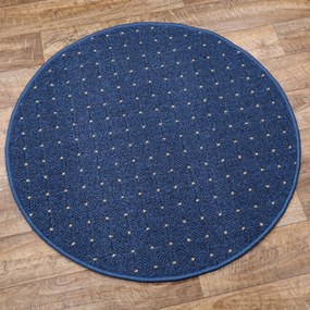 Condor Carpets, Kusový koberec Udinese modrý kruh, 100x100 (priemer) kruh, šedá, chodba / predsieň