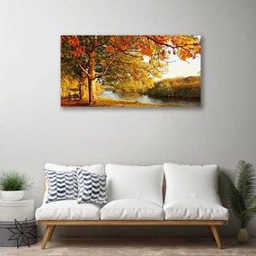 Obraz Canvas Strom jazero príroda 140x70 cm