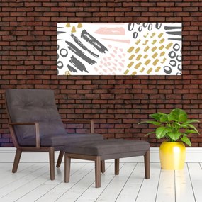 Obraz - Abstraktné ťahy (120x50 cm)