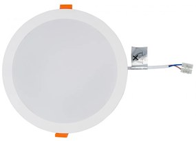 NOWODVORSKI LED podhľadové stropné svetlo do kúpeľne CL KOS, 24W, teplá biela, 22,5 cm, okrúhle, biele