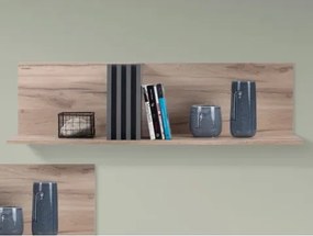 Nástenná polica Ancona, 110 cm, dub estana/antracit%