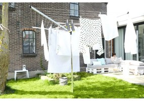 Vonkajší sušiak na bielizeň v striebornej farbe 50 m Topspinner – Brabantia