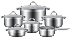 MEGAKOMBO Elektrický krájač BestBerg BBS-400 + 11dielna sada nerezových hrncov BestBerg BBSC-11 + Elektrický mlynček na mäso BestBerg BBM-2500