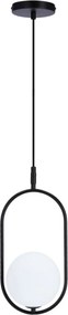 Závesná lampa čierna Cordel 1x28w