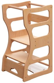 Učiaca veža TWINN 83x45 cm hnedá