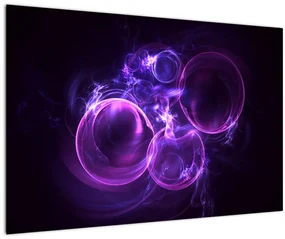 Abstraktný obraz bublín (90x60 cm)