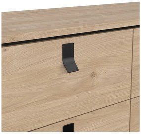 Nízka komoda v dekore duba v prírodnej farbe 102x99 cm Ry – Tvilum