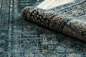 Koberec OMEGA MAMLUK rozeta / vintage, tmavomodrý