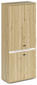 Vysoká kancelárska skriňa Houseland Profit Pro 03 dub prírodný